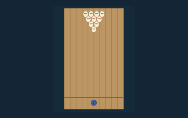 Bowling game board